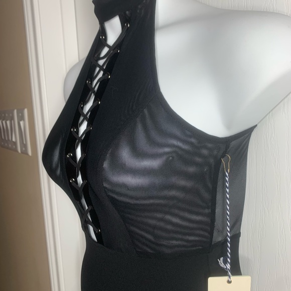 Black Dress Lace all around zipper, -New- Size Medium - Picture 5 of 11